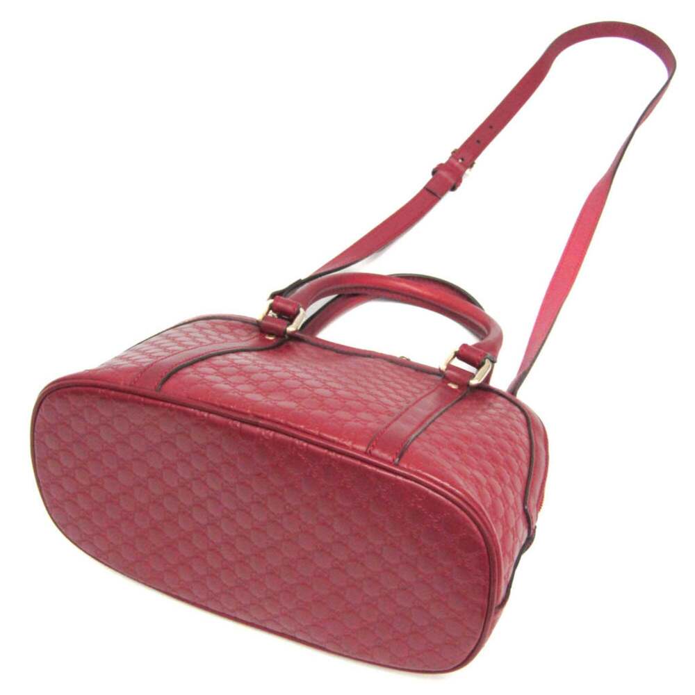 GUCCI Red Leather Shoulder Bag - Picture 2 of 16